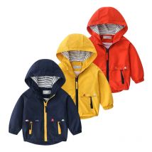 Jungen Frühling Herbst Mäntel Kinder Jacken Kleinkind Mit Kapuze Windjacke Mit Tasche Kinder Zipper Oberbekleidung Baby Kleidung 2-7 Jahre