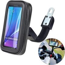Wasserdichte Motorrad-Handyhalterung, universelle Moto-Elektrofahrrad-Rückspiegel, Handyhalter, Ständer für iPhone 15 14 Samsung