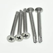 M4.2 M4.8 M5.5  Flat Head Self Tapping Screws Drilling Tail Screw 410 stainless steel for Sheet metal