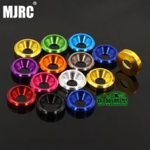Rondella in alluminio da 10 pezzi Rondelle con tappo in lega di alluminio color M3 per parti del modello RC per viti a testa svasata Guarnizione