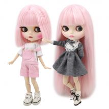 ICY DBS Blyth Puppe kurzen rosa haar matte gesicht joint körper weiß haut lange haar 1/6 bjd anime