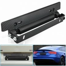 Universal 1 Pcs Racing Carbon Fiber Einstellbare Anzahl Auto Auto Kennzeichen Rahmen Halter Halterung Auto-styling