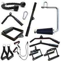 Gym Lat Pull Down Seil Pully Kabel Maschine Befestigung Trizeps Fitness T-Bar Griff Grip Ausrüstung für Home Rudern gewicht Workout