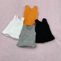 New Blyth Doll Clothes Cute Vest Casual Style Sleeveless Pullover Tops For Blythe Pullip OB24 1/6 Dolls Accessories