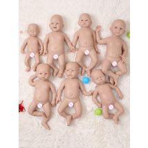 IVITA Silicone Reborn Baby Doll 3 Colors Eyes Choices Lifelike Newborn Baby Unpainted Unfinished Soft Dolls DIY Blank Toys Kit