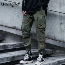 CHAIFENKO Hüfte Hop Cargo Hosen Männer Mode Harajuku Schwarz Harem Hose Streetwear Jogger Sweatpant Multi-Tasche Casual Herren Hosen