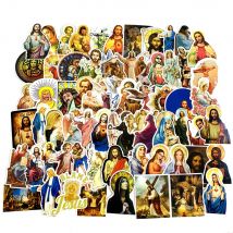 10/30/50/68 Stück Jesus Christian Religion Aufkleber Telefon Laptop Auto Fall Gefrierschrank Gepäck Wand Wasserdicht DIY Graffiti Aufkleber Spielzeug