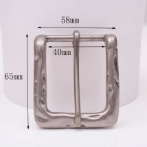 Herren Qualität schwere solide antike Silber robuste Zinken Single Pin Metalls chnalle Ersatz für 40mm Riemen 58*65mm