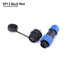 SP13 IP68 wasserdichter Steckverbinder, Stecker und Buchse, 1/2/3/4/5/6/7/9-polig, Panelmontage, Draht, Kabelstecker, Luftfahrtstecker