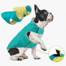 Winter Reversible Hund Licht Unten Jacke für Kleine Mittelgroße Hunde Haustiere Kleidung Wasserdichte Französisch Bulldog Mantel Mascotas abrigo perro