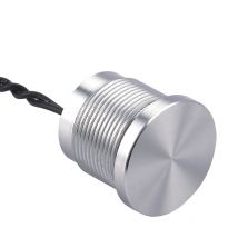 ELEWIND 19mm flache kopf edelstahl oder Schwarz aluminium legierung piezo push button schalter (PS193P10YSS1 , PS193P10YBK1, rohs, CE)