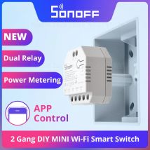 SONOFF DUAL R3 2 Gang Modulo Relè Doppio FAI DA TE Wi-Fi MINI Smart Switch Controllo di Misurazione della Potenza tramite eWeLink Alexa Google Smart Home