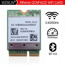 Scheda Wlan di rete WiFi NGFF wireless dual band 300Mbps QCNFA222 AR5BWB222 Bluetooth 4.0 802.11abgn per laptop