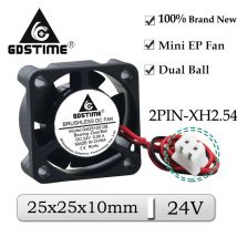 5Pcs Gdstime DC 24V 25x25x10mm 25mm Dual Ball Axial Mini Kühler Fan 25mm x 10mm 2cm Bürstenlosen Auspuff Kühler Lüfter