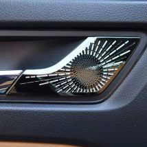 Für Skoda Karoq 2018 -2024 Car-Styling-Abdeckung aus Edelstahl für Autotürlautsprecher, dekorativer Zieraufkleber