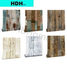 Selbstklebende Tapetenrolle mit Holzmaserung, PVC, Retro-Holzkontaktpapier, Vintage, wasserfest, zum Abziehen und Aufkleben, Tapeten für die Wanddekoration