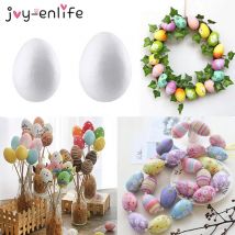 50ps Ostern Dekoration Weiß Schaum Eier DIY Handwerk Malerei Schaum Ball Eier Für Home Glücklich Eatser Party Decor Kinder bevorzugt Geschenke Spielzeug