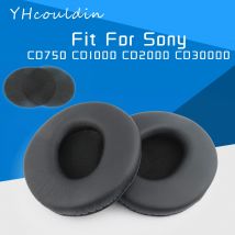 Ohrpolster Für Sony MDR CD750 CD1000 CD2000 CD3000 Kopfhörer Mithelfer Ersatz Ohr Kissen Faltig Leder Material