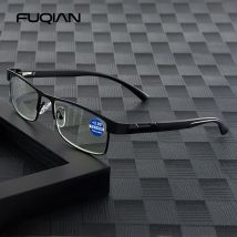 Stainless Steel Reading Glasses Men Business Presbyopic Glasses Male Anti Blue Light Eyeglasses +1.0 1.5 2.0 2.5 3 3.5 4.0