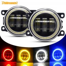 2 X Angel Eye Fog Light For Citroen C6 C4 C5 C3 DS4 DS3 DS5 Xsara C-Crosser Jumpy Car LED Lens Fog Daytime Running Lamp DRL 12V