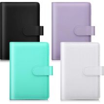 Macaron Farbe A5 A6 6 Ringbuch PU Clip-on Notebook Leder Lose Blatt Notebook Cover Notebooks Journal Kawaii Briefpapier