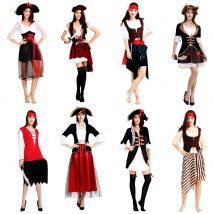 Neue Frauen Weibliche Erwachsene Piraten Cosplay Kostüm Leistung Rolle Spielen Party Halloween Weihnachten Geburtstag