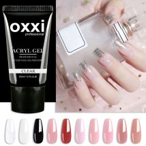 OXXI 30 ml Acryl-Gel, semipermanentes Poly-Nagelgel, Maniküre, schnelles, einfaches Gel zur Verlängerung, UV-LED-Builder-Lack, Acryl-Gellac