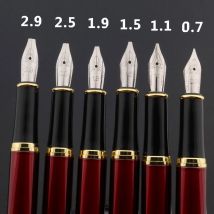 Hochwertiger klassischer Füllfederhalter RED GOLDEN 338 mit Entenschnabel-Parallel, Gothic-Kunst, Blumen-Metallkunst, flache Poesie-Tintenstifte, neu