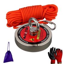 500 kg Bergung Angeln Magnetische Stell Tasse Halter Tiefsee Permanent Neodym N52 Magnet mit 15 m