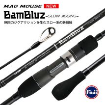 MADMOUSE Neue BamBluz Japan Volle Fuji Teile Langsam Jigging Stange 1,9 M Versand/casting ML/M/MH