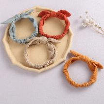 Cotton Newborn Turban Baby Headbands Girl Hair Bow Children Rabbit Ear Turban Hair Accessories Lovely Kids Elastic Hairbands