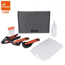 Feuer Ahorn Koch Kochgeschirr Kit Camping tragbares Geschirr 6 stücke Kit mit Klapp zange, Spatel, Löffel unverzicht bar im Freien
