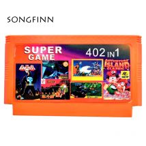 Bestes Geschenk Hot Games Cartridge 60-Pin-Wagen-Spielkarte für 8-Bit-Game-Player 402 in 1