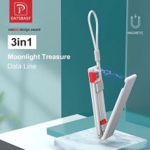 3 in 1 USB Cable Type C Magnetic Box Fast Charging Cord For iPhone 13 12 Pro Max Xiaomi Portable Micro Lightning Charing Cable