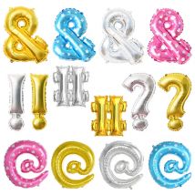 5pcs 16-inch symbol aluminum film balloon exclamation mark question mark birthday party children's toy baby shower decoration