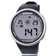XONIX Herren-Sportuhr, selbstkalibrierend, digital, Japan, wasserdicht, 100 m, Schwimm-Taucher-Armbanduhr, große Zahlen