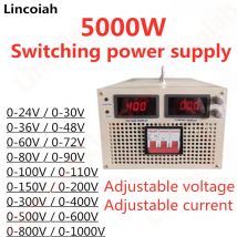 5000W Wyjście zasilacza impulsowego 24V 36V 48V 60V 72V 80V 150V 300V 400V 600V 800V 1000V Regulowane napięcie prądu AC-DC SMPS
