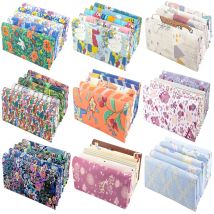 Teramila 5 PCS/Pack Cotton Fabirc Flower Printed Cloth For Dress Sewing Patchwork Fabrics DIY Handicraft Quilting Needlework