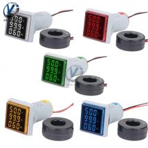 3 in 1 Digital Voltmeter Amperemeter HZ Hertz Frequenz Meter 22mm Platz Panel Strom Spannung Anzeige Tester 22mm signal Licht