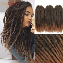 Marley Hair for Twists 18 Inch Long Afro Kinky Marley Braids Hair Kanekalon Synthetic Marley Braiding Hair Extensions Heymidea