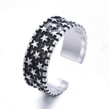 New Arrival Retro Full Star Thai Silver Female Rings Wholesale Jewelry For Women Birthday Gift Never Fade