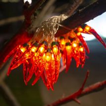 Creative LED Red Chilli String Lights Battery/USB New Year's Fairy Lights Garland for Holiday Wedding Party Christmas Decoration