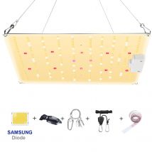 Lampada da coltivazione a LED da 1000 W con scheda quantistica silenziosa a spettro completo con diodo Samsung, utilizzata per piante idroponiche per tende in serra da interno