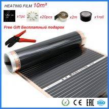 Kostenloses Geschenk Heizfolienzange Wifi APP-Steuerungsthermostat 10 m2 Kohlefolie Gut für Menschen