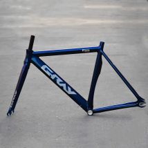 GRAU F10 700c 6061-T6 Aluminium Legierung Fixed Gear Rahmen und Gabel Fixie Bike Rahmen 52cm 55cm Hohe Qualität fahrrad Teile Frameset