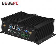 Bebepc industrielle mini pc core i5 8350u i7 8550u 2 * ddr4 ram 2 * rs485 dual lan hdmi wifi 4g