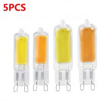 5 stücke G9 LED Glühbirnen 220 V 5 W 7 W 10 W Kein Flimmern COB LED Lampe Glas Kalt Weiß/Warmweiß Lampada LED Hause Kronleuchter Scheinwerfer