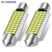 RXZ 2PCS Festoon C10W LED C5W LED Canbus 31/36/39/41MM error free Interior reading Light Clearance Bulbs Auto plate Lamp white