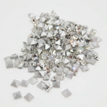 Shinning 2mm-6mm Klar glas Kristall Pyramide punkt Zurück platz Kleber auf Strass für Nagel Kunst Schmuck DIY Uhr dekoration