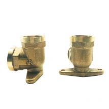 1PC Female 1/2" to 1/2" Female Brass Thick Elbow With Fixed Base Pipe Fitting
